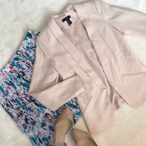 H&M Blush Pink Boyfriend Blazer